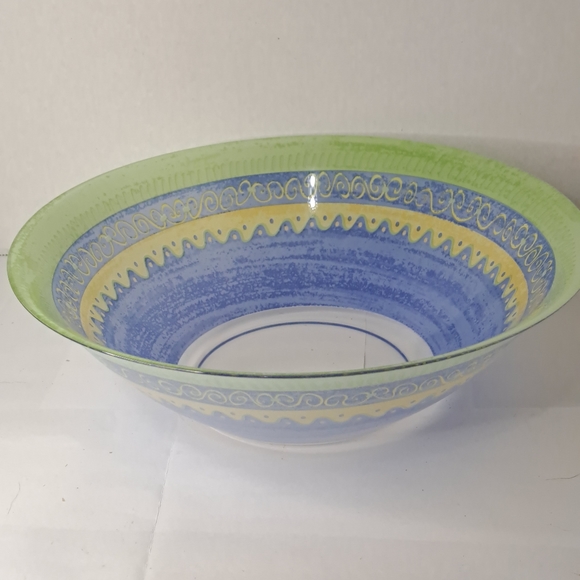 1970s Colored glass bowl Arc France Bowl. - Picture 1 of 5